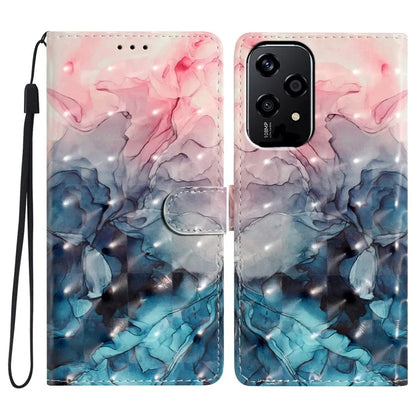 For Honor 200 Lite Case PU Leather 3D Pattern Printing Wallet Phone Cover