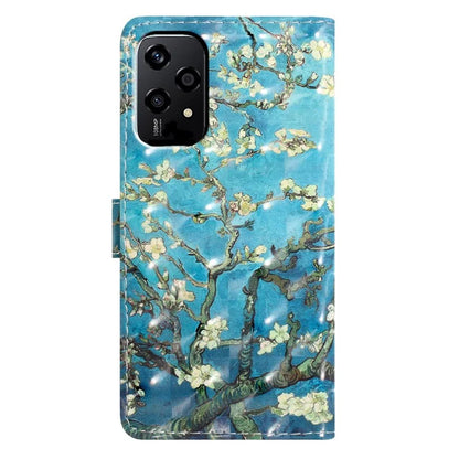 For Honor 200 Lite Case PU Leather 3D Pattern Printing Wallet Phone Cover