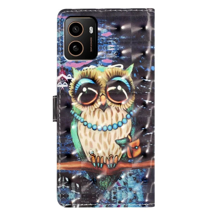 For HMD Pulse+ Case PU Leather 3D Pattern Printing Wallet Phone Cover