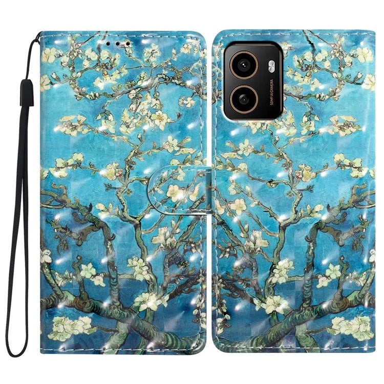 For HMD Pulse+ Case PU Leather 3D Pattern Printing Wallet Phone Cover