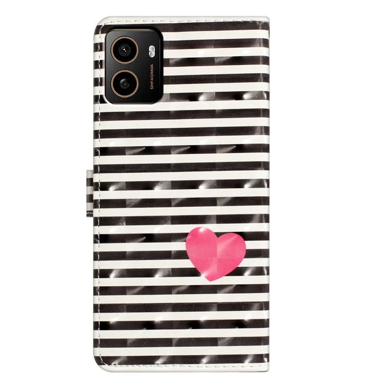 For HMD Pulse+ Case PU Leather 3D Pattern Printing Wallet Phone Cover