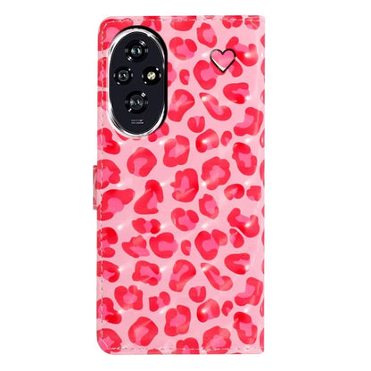 For Honor 200 5G Case PU Leather 3D Pattern Printing Wallet Phone Cover