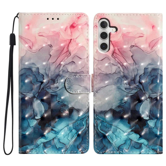 For Samsung Galaxy A16 5G Case PU Leather 3D Pattern Printing Wallet Phone Cover