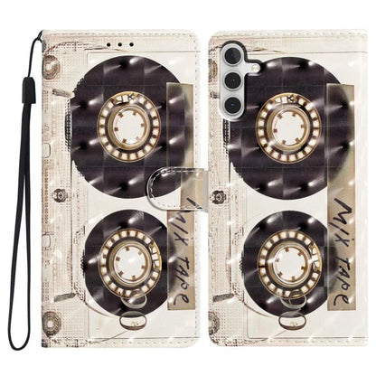 For Samsung Galaxy A16 5G Case PU Leather 3D Pattern Printing Wallet Phone Cover