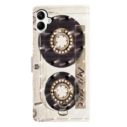 For Samsung Galaxy A06 Case PU Leather 3D Pattern Printing Wallet Phone Cover