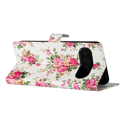 For Google Pixel 9 / 9 Pro Wallet Case PU Leather Pattern Printing Stand Phone Cover with Strap