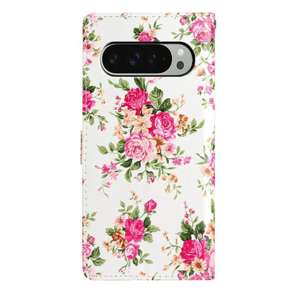 For Google Pixel 9 / 9 Pro Wallet Case PU Leather Pattern Printing Stand Phone Cover with Strap