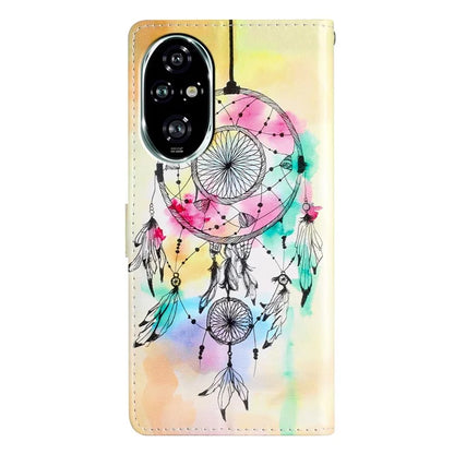 For Honor 200 Pro 5G Wallet Case PU Leather Pattern Printing Stand Phone Cover with Strap