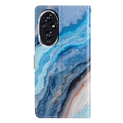 For Honor 200 5G Wallet Case PU Leather Pattern Printing Stand Phone Cover with Strap