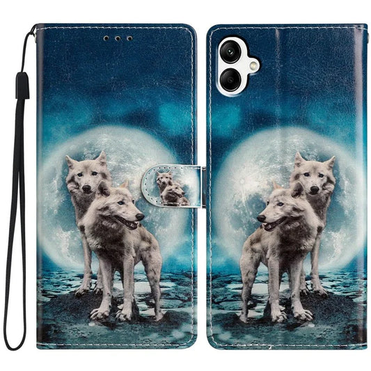 For Samsung Galaxy A06 Wallet Case PU Leather Pattern Printing Stand Phone Cover with Strap