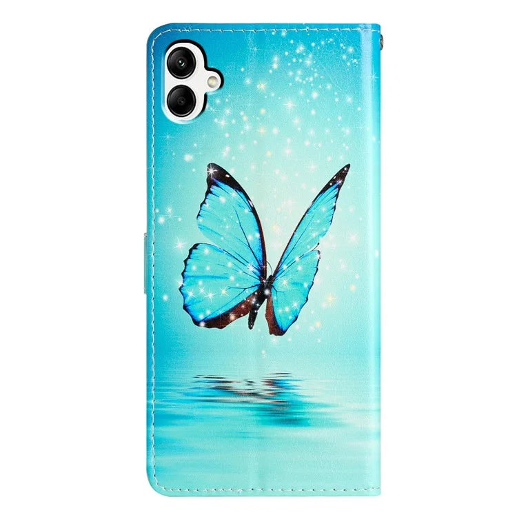 For Samsung Galaxy A06 Wallet Case PU Leather Pattern Printing Stand Phone Cover with Strap