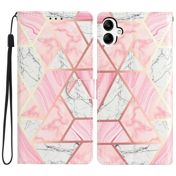 For Samsung Galaxy A06 Wallet Case PU Leather Pattern Printing Stand Phone Cover with Strap