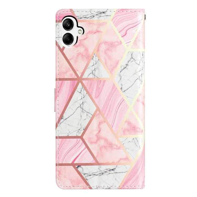 For Samsung Galaxy A06 Wallet Case PU Leather Pattern Printing Stand Phone Cover with Strap