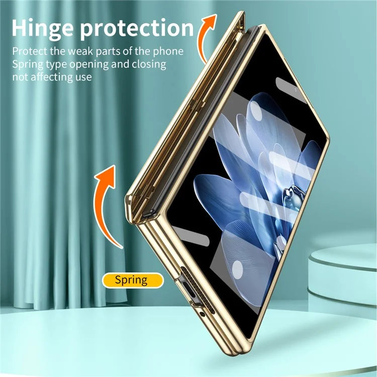 For Xiaomi Mix Fold 4 5G Case Mechanical Legend Hard PC Kickstand Phone Cover with Screen Film