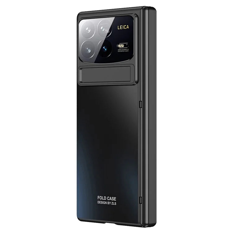 For Xiaomi Mix Fold 4 5G Case Kickstand Hinge Design PC Phone Cover with Tempered Glass Film