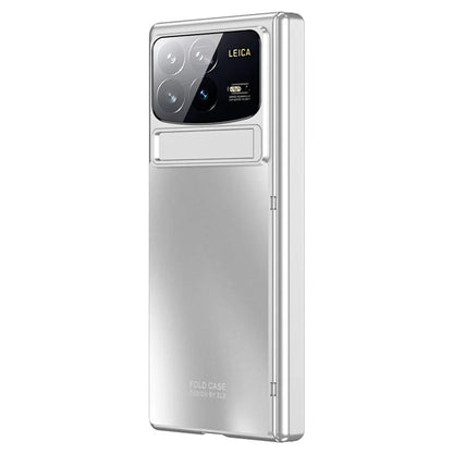 For Xiaomi Mix Fold 4 5G Case Kickstand Hinge Design PC Phone Cover with Tempered Glass Film