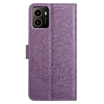 For HMD Pulse+ Leather Case with Card Slots Mandala Pattern Phone Cover Stand