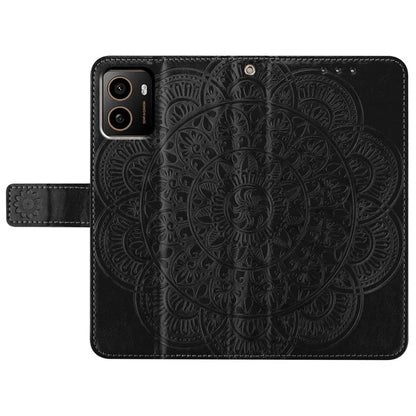 For HMD Pulse+ Leather Case with Card Slots Mandala Pattern Phone Cover Stand