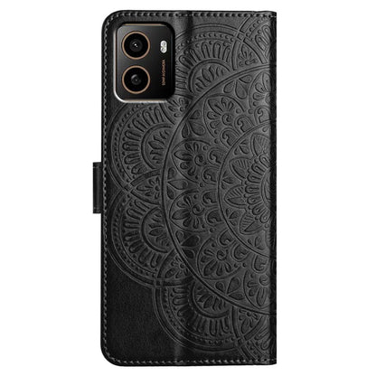 For HMD Pulse+ Leather Case with Card Slots Mandala Pattern Phone Cover Stand