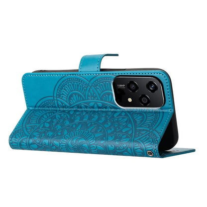 For Honor 200 Lite Leather Case with Card Slots Mandala Pattern Phone Cover Stand