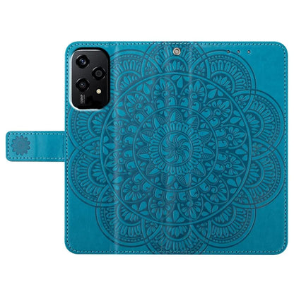 For Honor 200 Lite Leather Case with Card Slots Mandala Pattern Phone Cover Stand