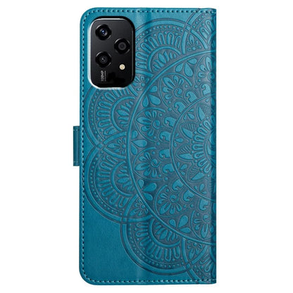 For Honor 200 Lite Leather Case with Card Slots Mandala Pattern Phone Cover Stand