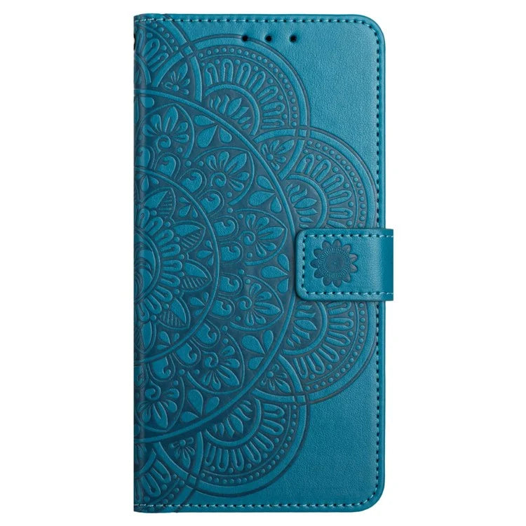 For Samsung Galaxy A06 Leather Case with Card Slots Mandala Pattern Phone Cover Stand