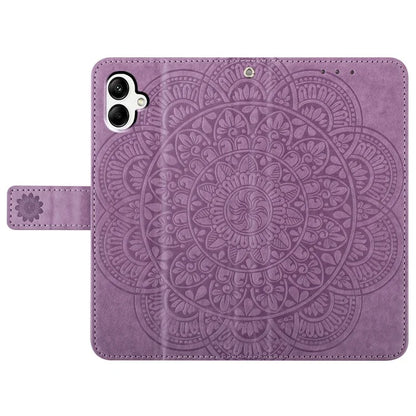 For Samsung Galaxy A06 Leather Case with Card Slots Mandala Pattern Phone Cover Stand