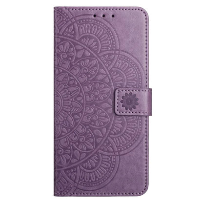 For Samsung Galaxy A06 Leather Case with Card Slots Mandala Pattern Phone Cover Stand