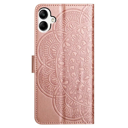 For Samsung Galaxy A06 Leather Case with Card Slots Mandala Pattern Phone Cover Stand