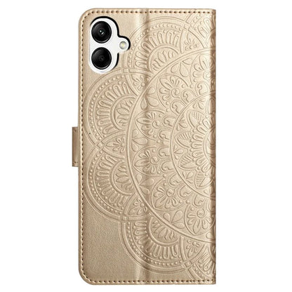 For Samsung Galaxy A06 Leather Case with Card Slots Mandala Pattern Phone Cover Stand
