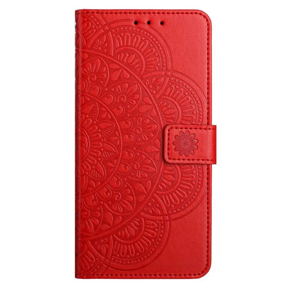 For Samsung Galaxy A06 Leather Case with Card Slots Mandala Pattern Phone Cover Stand