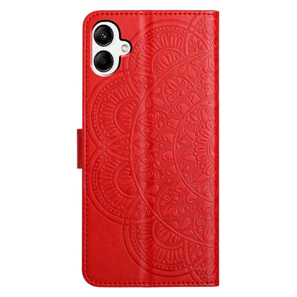 For Samsung Galaxy A06 Leather Case with Card Slots Mandala Pattern Phone Cover Stand
