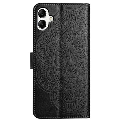 For Samsung Galaxy A06 Leather Case with Card Slots Mandala Pattern Phone Cover Stand