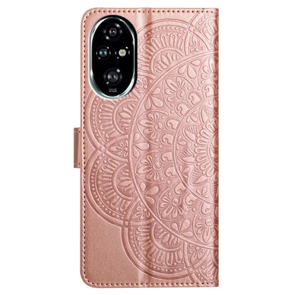 For Honor 200 Pro 5G Leather Case with Card Slots Mandala Pattern Phone Cover Stand