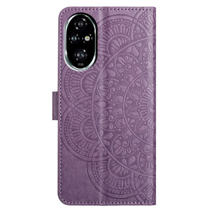 For Honor 200 Pro 5G Leather Case with Card Slots Mandala Pattern Phone Cover Stand