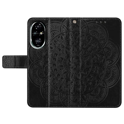 For Honor 200 Pro 5G Leather Case with Card Slots Mandala Pattern Phone Cover Stand