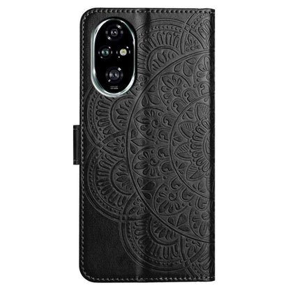 For Honor 200 Pro 5G Leather Case with Card Slots Mandala Pattern Phone Cover Stand