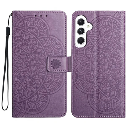 For Samsung Galaxy A16 5G Leather Case with Card Slots Mandala Pattern Phone Cover Stand
