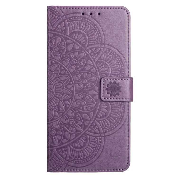 For Samsung Galaxy A16 5G Leather Case with Card Slots Mandala Pattern Phone Cover Stand
