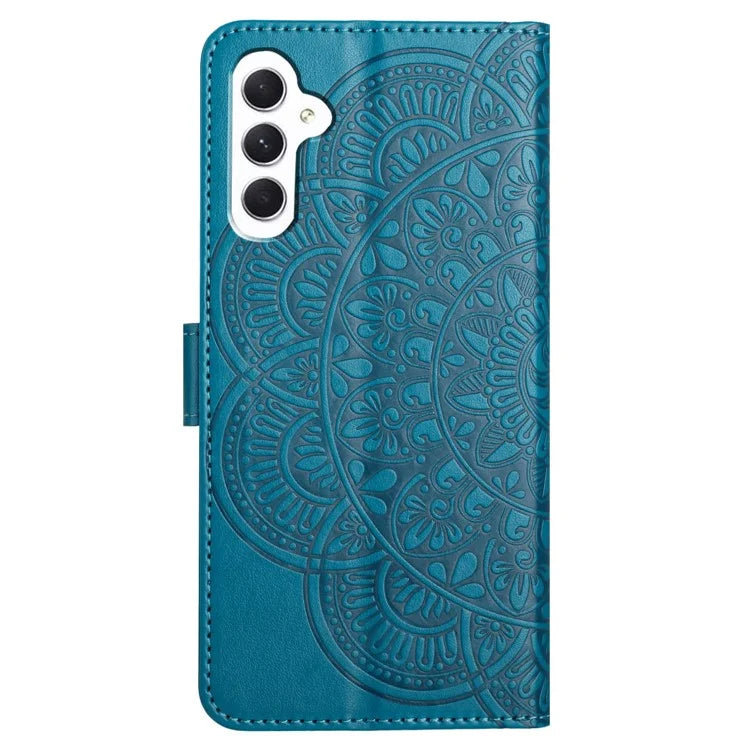 For Samsung Galaxy A16 5G Leather Case with Card Slots Mandala Pattern Phone Cover Stand