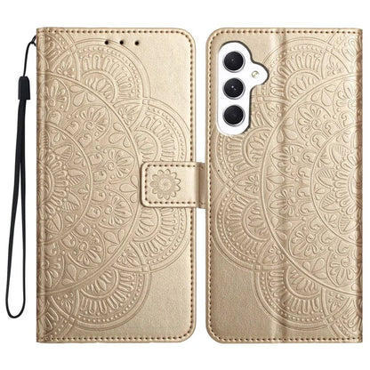 For Samsung Galaxy A16 5G Leather Case with Card Slots Mandala Pattern Phone Cover Stand