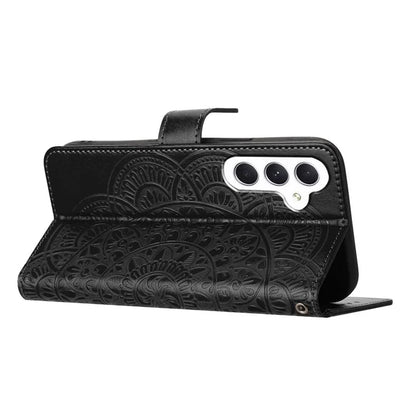 For Samsung Galaxy A16 5G Leather Case with Card Slots Mandala Pattern Phone Cover Stand
