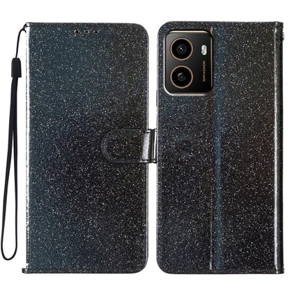 For HMD Pulse+ Wallet Case Glitter Anti-Scratch Leather Phone Cover Stand