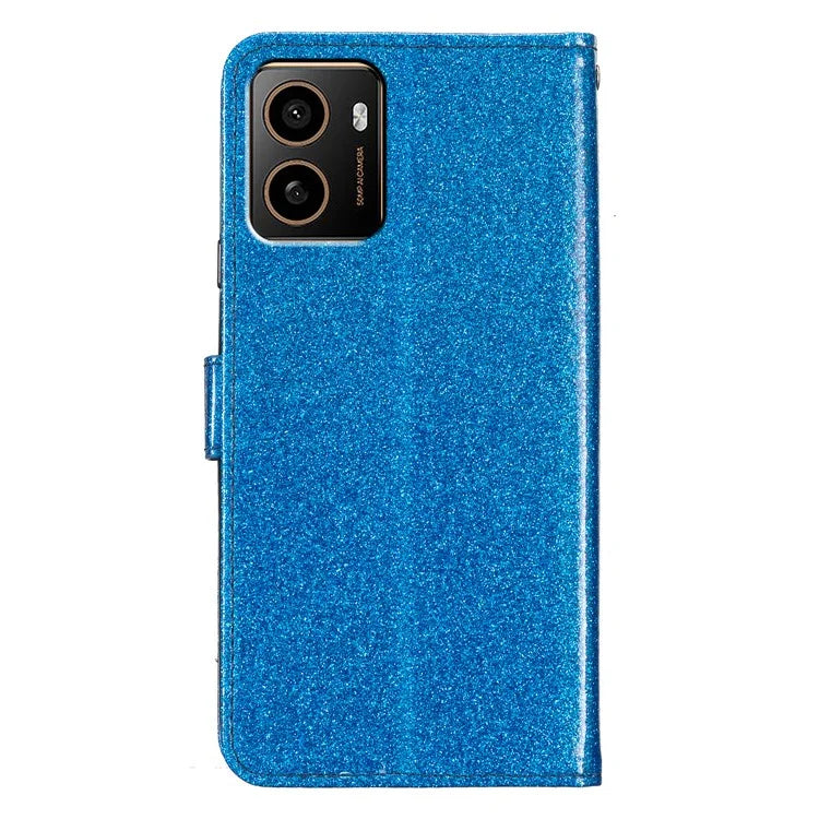For HMD Pulse+ Wallet Case Glitter Anti-Scratch Leather Phone Cover Stand