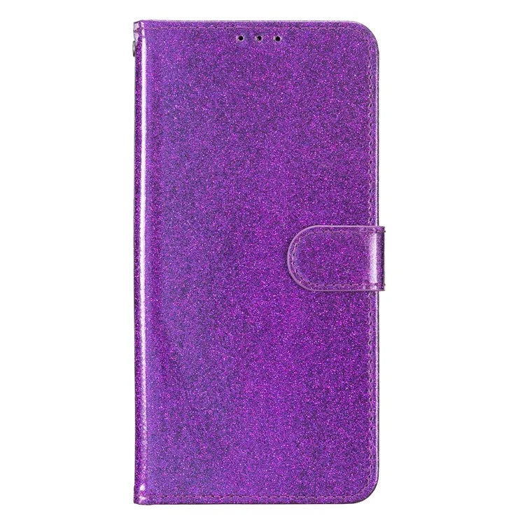 For HMD Pulse+ Wallet Case Glitter Anti-Scratch Leather Phone Cover Stand