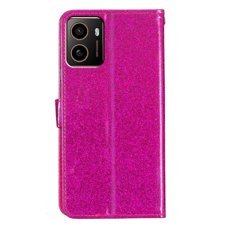 For HMD Pulse+ Wallet Case Glitter Anti-Scratch Leather Phone Cover Stand