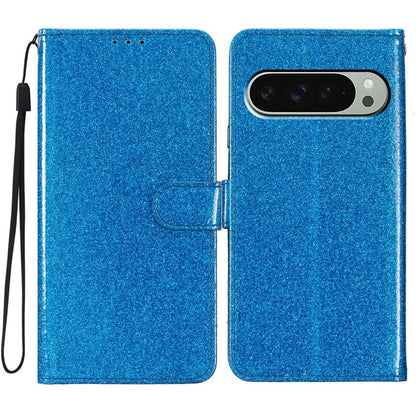 For Google Pixel 9 Pro  /  Pixel 9 Wallet Case Glitter Anti-Scratch Leather Phone Cover Stand