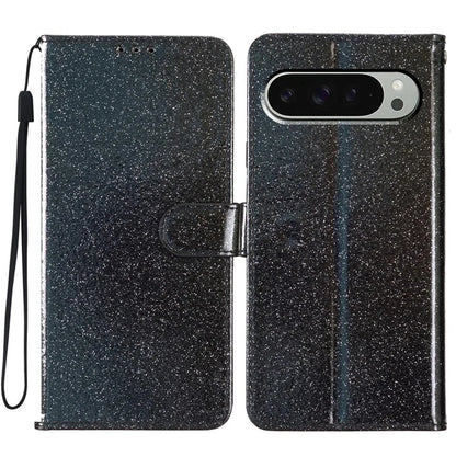 For Google Pixel 9 Pro  /  Pixel 9 Wallet Case Glitter Anti-Scratch Leather Phone Cover Stand