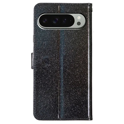 For Google Pixel 9 Pro  /  Pixel 9 Wallet Case Glitter Anti-Scratch Leather Phone Cover Stand